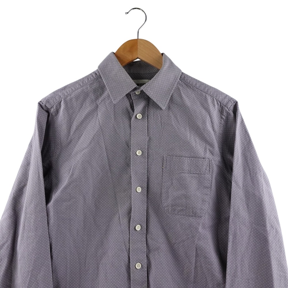 Taylor Stitch Mens Button Down Shirt Long Sleeve Micro Dot Casual‎ Dress Size 38